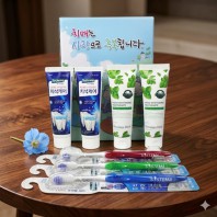 치매예방 홍보 기능성 치약 기능성 칫솔 7종세트 B-7호 케이스 변경 가능