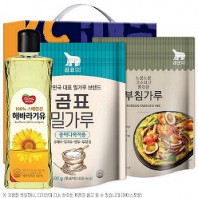 동원 해바라기유 곰표밀가루 부침가루 3종선물세트