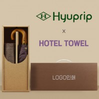 협립 3단60 곡자 슈퍼 엔티크 초고밀도 완전자동 우양산 +협립40수호텔코마180타월-세트