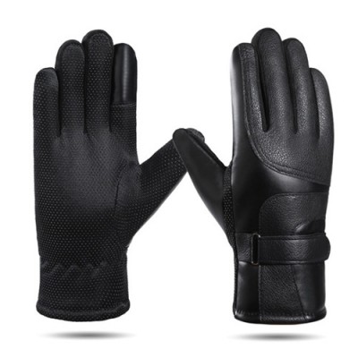 로페리아 남성 겨울 미끄럼방지 가죽장갑(0216509)