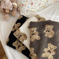 로페리아 큐티 곰돌이 기모 무릎담요(0209403)