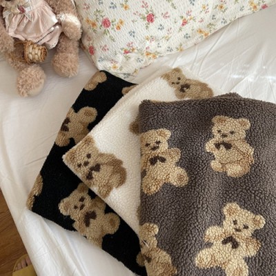 로페리아 큐티 곰돌이 기모 무릎담요(0209403)