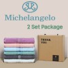 미켈란젤로 마시멜로 세면타월 2P