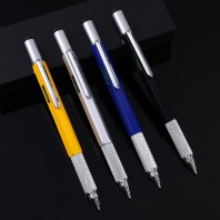 로페리아 육각형 눈금자 수평기 볼펜(0217114)