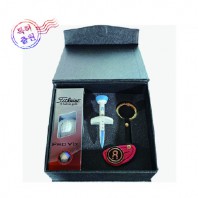 [특허] 타이틀리스트 PRO V1X 3구(4피스)+네옴골프링+네옴링 볼마커+네옴링 에이밍 높이조절 골프티+고급 자석케이스