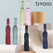 BOR 무지 인쇄우산 베이직 암막 3단 자동 양우산