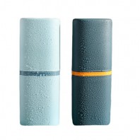 CI303 클린바스 솔리드 투컬러 배색 휴대용 여행 양치컵