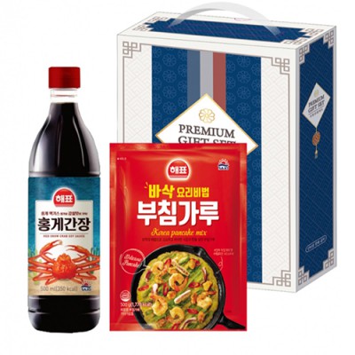 해표 실속(감칠맛 홍게 간장+부침가루)추석 명절 선물세트