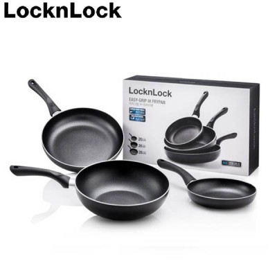 락앤락_2023s01BLK 이지그립 후라이팬 3p 세트_(20cm+28cm+26cm웍)