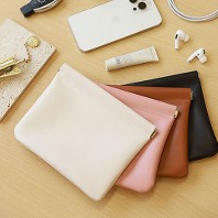 모모카멜 PU 자동 닫힘 파우치 중형 (GP01M)