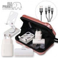 엘리펀트 프리미엄 고속 충전기 거치대 보조배터리 세트