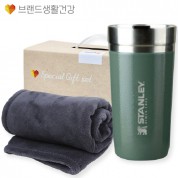 브생건 방한세트 20호(스탠리 고진공 텀블러473ml+따뜻한 소프트 담요)