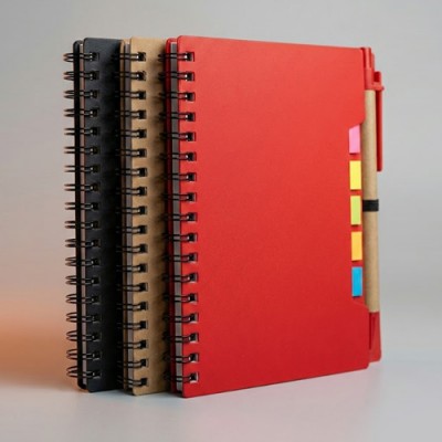 로페리아 A6 스티커 메모 크라프트지 볼펜세트(0216993)