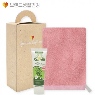 브생건910호 2종 케이스세트(카밀 핸드크림+국산 핸드고리수건타올)