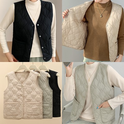 겨울양모패딩조끼 포근한 양모조끼 따뜻한 방한 패딩조끼