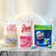 비트 캡슐세제 울샴푸 섬유유연제 세탁세제 3종세트