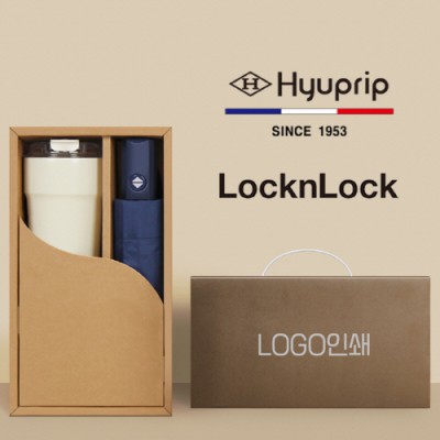 협립3단모던완전자동우산+락앤락메트로카페