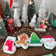 클스 산타 수세미 크리스마스 선물 주방 수세미 Y2559