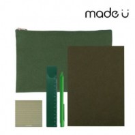 에브리데이 웰컴키트 기성노트 파우치형 B타입 노트, 볼펜, 포스트잇, 자, 파우치