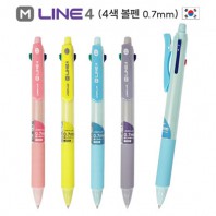 M-라인4 4색 볼펜 (0.7mm)