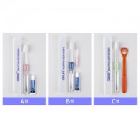 국산 치과용 칫솔 어린이용+페리오치약5g세트 / 부광/2080/치실/컵/치간칫솔/혀크리너/크리오