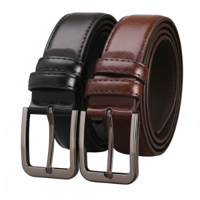 로페리아 남성용 고급 PU 가죽 버클 벨트(0217179)