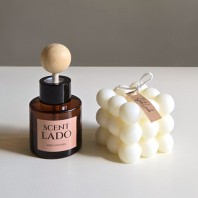 센트라도 미니 차량용 디퓨저 50ml+오브제 캔들 세트