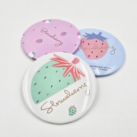 스트로베리 휴대용 미니거울 Y2612