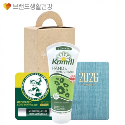 브생건 플래너세트 7호(미니 다이어리+카밀 핸드크림100ml+멘소래담 메디케이티드 립밤)