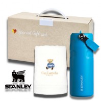 안심생건87호 스탠리 에어로라이트플립스트로2.0 473ml 베어수건 2종세트