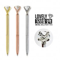 러블리 크리스탈 보석 메탈볼펜(1.0)
