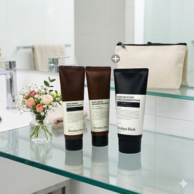 Nard 나드 샴푸 트리트먼트 클렌징폼 3종세트