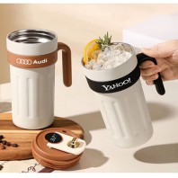 LED 온도계 텀블러 + 타올 수건 행주, 보온 보냉 스텐 텀블러 650ml 머그컵 판촉 선물 사은품 답례품 기념품 머그, 돌잔치 등산