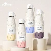 마이브렐라 크리스탈 캡슐 8K 5단 수동 경량 암막 양우산(UPF50+)