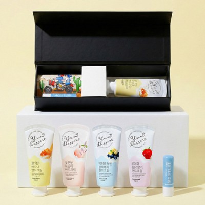 과일나라핸드크림 60ml 립밤 세트 2종+자석싸바리