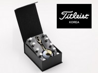 타이틀리스트 24K 금도금 골프용품 골프공+볼라이너+나무티(10p) 골프 골프공선물 골프공사은품 t004