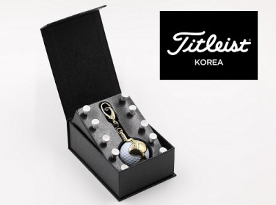 타이틀리스트 24K 금도금 골프용품 골프공+볼라이너+나무티(10p) 골프 골프공선물 골프공사은품 t004