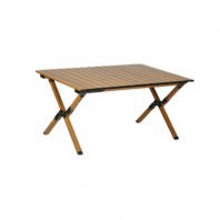 CJ261 네이쳐 솔리드 알루미늄 합금 캠핑 롤 접이식 테이블 중형 로즈우드