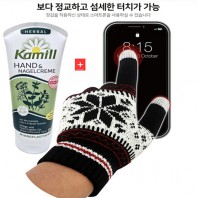 독일(카밀 핸드크림+눈꽃 기모 터치 장갑)방한용품