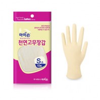 마미손 천연 라텍스장갑 10매/고무장갑