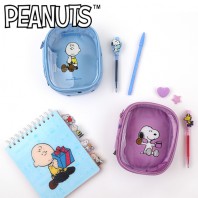 피너츠 투명 펜케이스