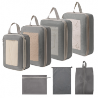 프리미엄 압축 멀티 여행용 메쉬창 파우치 7종set