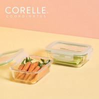 코렐_코디네이츠 브리즈 유리밀폐용기 직사각 2종
