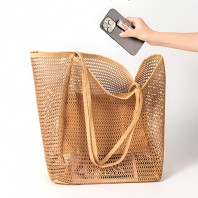 와이드 빅사이즈 메쉬 에코백