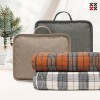 타탄더블양면 핸디백담요A