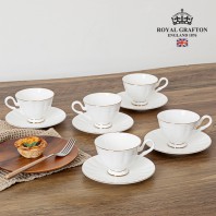 [RG] 본차이나 모던골드 커피 10P