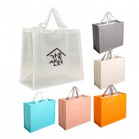 바닥보강O 타포린 수납가방 방수 캠핑가방 투명대형 450x400x200 // 로고인쇄