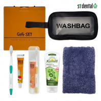 휴대용세면백 9호 신박한 송월타올 카밀핸드크림100ml LG칫솔치약 여행용세트