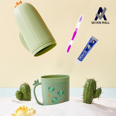 세븐몰 선인장 여행용 칫솔통 (페리오치약50g) 치약칫솔세트