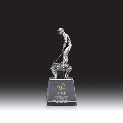 1211 크리스탈 골프 트로피 (70*185*70mm)